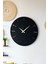 Yeni Modern Dekoratif Atria Ahşap Duvar Saati 48 cm 3