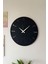 Yeni Modern Dekoratif Atria Ahşap Duvar Saati 48 cm 4