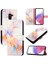 Samsung Galaxy A8 2018 Mermer Desen Cüzdan Kickstand Pu Deri (Yurt Dışından) 5