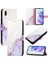 Huawei P20 Kickstand Mermer Desen Cüzdan Pu Deri Kılıf (Yurt Dışından) 5