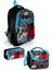 Kids Siyah Mavi Anime Desenli 3’lü Okul Çanta Seti SET0123666 1