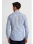 Modern Fit Paşa Yaka Düğmeli Çizgili Lacivert Erkek Gömlek GMCZG1622300205_D39 2