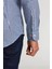 Modern Fit Gizli Düğme Yakalı Lacivert Spor Erkek Gömlek GMKRA0122300202_D39 3