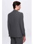 Slim Fit Gri Düz Mono Yaka Çift Yırtmaçlı Astarlı Takim Elbise 4HF05ORT01577 3
