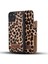 Apple iPhone 13 Uyumlu Deri Cüzdanlı Kılıf Leo-1 Leopar 1