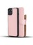 Apple iPhone 13 Uyumlu Deri Cüzdanlı Kılıf Nu2 Pembe 1