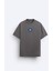 Classıc Aesthetic Yazı Baskılı Füme Erkek T-Shirt 1