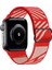 Apple Watch 38MM / 40MM/ 41 mm (Seriler /se ile Uyumlu) Örgü Tokalı Bant Kordon Kırmızı Sarı 1