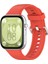 Huawei Watch Fit 3 Kordon, Silicone Sport Band - Turuncu 2