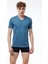 Erkek Mavi 3 Lü Paket Basic V Yaka Ince Modal Yaz Serinliği Tshirt 3M085 3