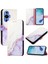 Huawei Nova 11 Için Kılıf Mermer Desen Cüzdan Pu Deri Kickstand (Yurt Dışından) 5