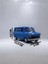 Nostaljik Metal Çek Bırak Ford Sesli ve Işıklı Minibüs Mavi ( 1/36 Ölçek ) 3