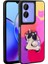 Vivo Y17S Uyumlu Case Shining Embossed Amas Silicone Cover With Iconic Figure, Mor 1