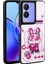 Vivo Y17S Uyumlu Case Shining Embossed Amas Silicone Cover With Iconic Figure, Beyaz 1