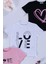 3'lü Love Baskılı Siyah Pembe Beyaz Tshirt 2