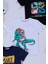 3'lü Dinazor Baskılı Siyah Lacivert Beyaz Tshirt 2