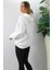 Üç Iplik Kapşonlu Sweat Beyaz - 2410.2022 4