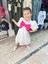 Beyaz Balon Kol Fiyonk Detay Fisto Elbise 1