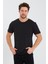 Erkek Pamuk Modal Regular Fit T-Shirt Siyah 1