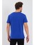 Erkek Pamuk Modal Regular Fit T-Shirt Saks 4