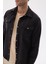 Slim Fit Cepli Erkek Siyah Gömlek Ceket 3