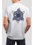 Ejderha Valhalla Baskılı Beyaz Tişört C669 1