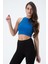 Kadın Kaşkorse Crop Atlet Saks 1