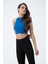 Kadın Kaşkorse Crop Atlet Saks 3