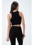 Kadın Kaşkorse Crop Atlet Siyah 5