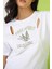 Kadın Cut Out Detaylı T-Shirt Beyaz 2