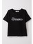Kız Çocuk Tişört Yazı Baskılı 8-14 Yaş, Siyah 1