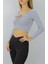 Gitilli Dekolteli Bluz Gri - 98797 3