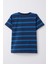 Erkek Çocuk Tişört Patlı Çizgili 1-4 Yaş, Lacivert Melanj 2