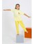 Kız Çocuk Kısa Kol Sarı Penye Pijama Takım 20432 3