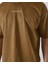 Erkek Kahverengi Bisiklet Yaka Nakışlı Oversize T-Shirt 4