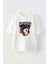 Unisex Bilardo Topu Tasarım Baskılı Pamuk Beyaz Oversize T-Shirt 1