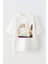 Unisex Feratlar ve Kopekler Giremez Tasarım Baskılı Pamuk Beyaz Oversize T-Shirt 1