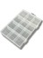 12 Bölmeli Kolye, Yüzük, Takı Düzenleyici Organizer Plastik Şeffaf Kutu 13X19X3.5CM 2