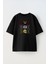 Unisex Boxboxbox Tasarım Baskılı Pamuk Sıyah Oversize T-Shirt 1