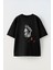 Unisex Eminem Tasarım Baskılı Pamuk Sıyah Oversize T-Shirt 1