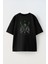 Unisex Zoro Green Sword Tasarım Baskılı Pamuk Sıyah Oversize T-Shirt 1