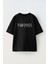 Unisex Physics Tasarım Baskılı Pamuk Sıyah Oversize T-Shirt 1