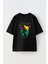 Unisex Tou Loved Only Moneyt Tasarım Baskılı Pamuk Sıyah Oversize T-Shirt 1