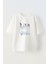 Unisex Game Over Tasarım Baskılı Pamuk Beyaz Oversize T-Shirt 1