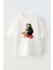 Unisex Gargamel Tasarım Baskılı Pamuk Beyaz Oversize T-Shirt 1