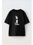 Unisex The Choasfather Joker Tasarım Baskılı Pamuk Sıyah Oversize T-Shirt 1