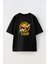 Unisex Thor Zeus Tasarım Baskılı Pamuk Sıyah Oversize T-Shirt 1