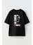 Unisex La Casa De Papel Mask Tasarım Baskılı Pamuk Sıyah Oversize T-Shirt 1