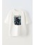 Unisex Nırvana Tasarım Baskılı Pamuk Beyaz Oversize T-Shirt 1
