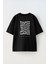 Unisex Paranoia Tasarım Baskılı Pamuk Sıyah Oversize T-Shirt 1